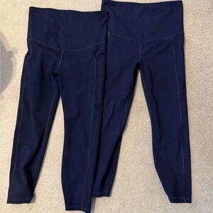 GAP Fit Maternity Leggings in Deep Blue
